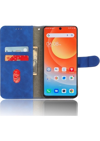 Tecno Camon 20 Pro 4g Pu Deri Cüzdan Telefon Kapağı Cilt Dokunuşlu Koruyucu Kılıf (Yurt Dışından)