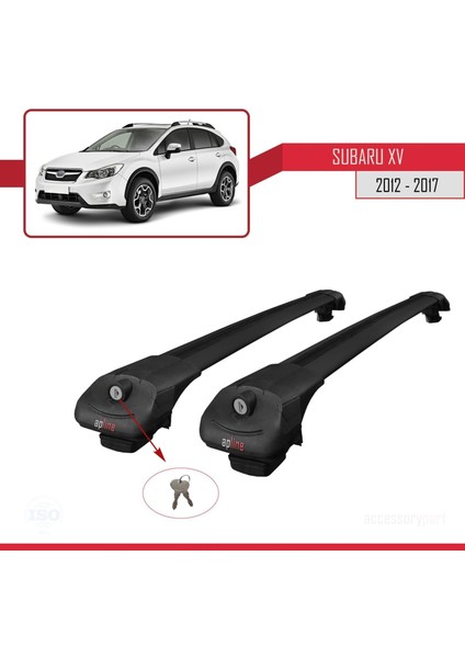 Subaru Xv 2012-2017 Arası ile Uyumlu Ace-1 Ara Atkı Tavan Barı Siyah fırsatları