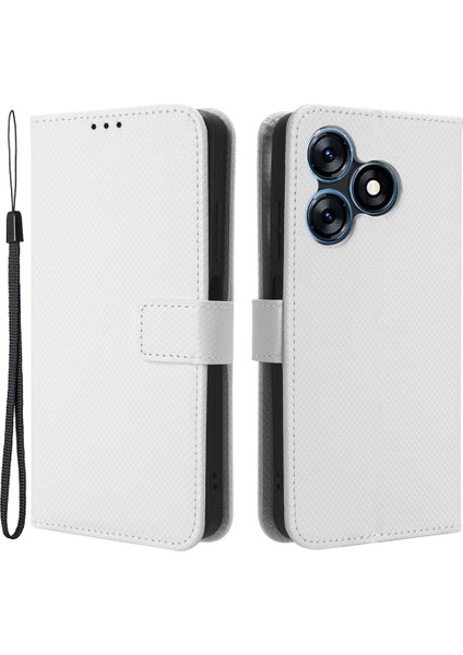 Tecno Spark 10 4g Folio Deri Koruyucu Telefon Kapak Standı Cüzdan Kılıf (Yurt Dışından)