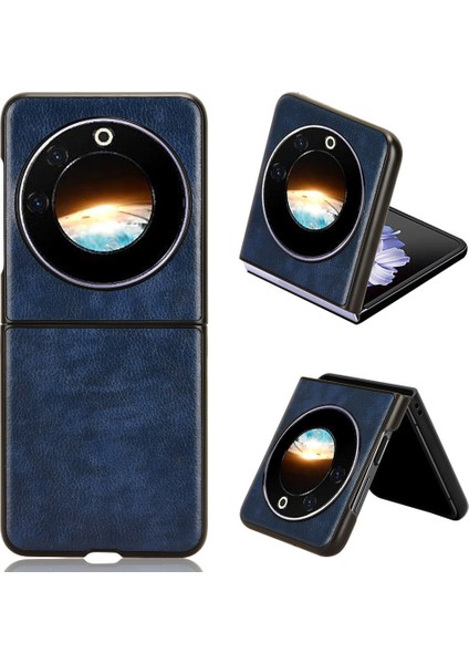 Tecno Phantom V Flip Çizilmez Pu Deri + Pc Litchi Doku Telefon Kapağı (Yurt Dışından)
