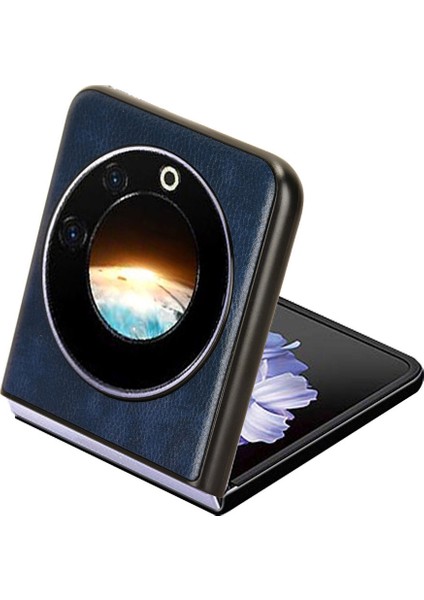 Tecno Phantom V Flip Çizilmez Pu Deri + Pc Litchi Doku Telefon Kapağı (Yurt Dışından)