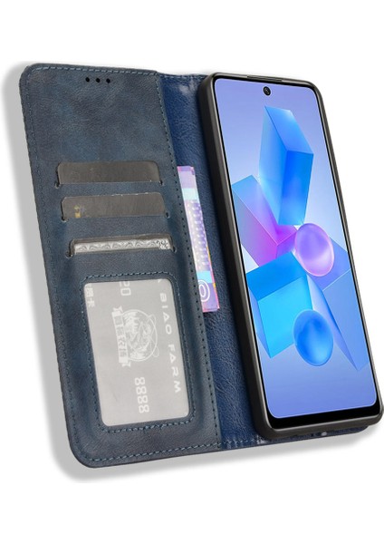 Infinix Hot 40 / Hot 40 Pro Deri Kılıf Manyetik Kapanan Telefon Kapağı (Yurt Dışından) modelleri