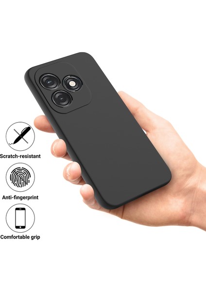Tecno Spark 20 Sıvı Silikon Kılıf Yumuşak Astarlı Telefon Kılıfı Askılı (Yurt Dışından)