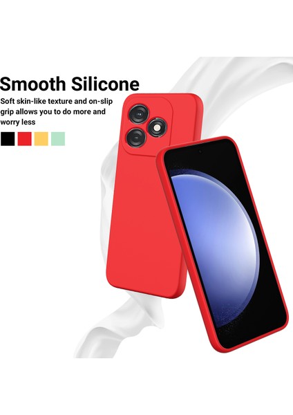 Tecno Spark 20 Sıvı Silikon Kılıf Yumuşak Astarlı Telefon Kılıfı Askılı (Yurt Dışından)