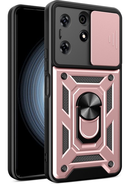Tecno Spark 10 Pro Pc + Tpu Çizilmez Telefon Kılıfı Slayt Lens Koruma Çubuğu Kapağı (Yurt Dışından)