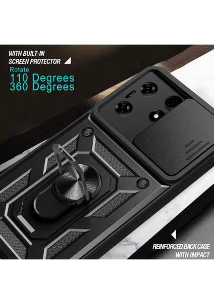 Tecno Spark 10 Pro Pc + Tpu Çizilmez Telefon Kılıfı Slayt Lens Koruma Çubuğu Kapağı (Yurt Dışından)