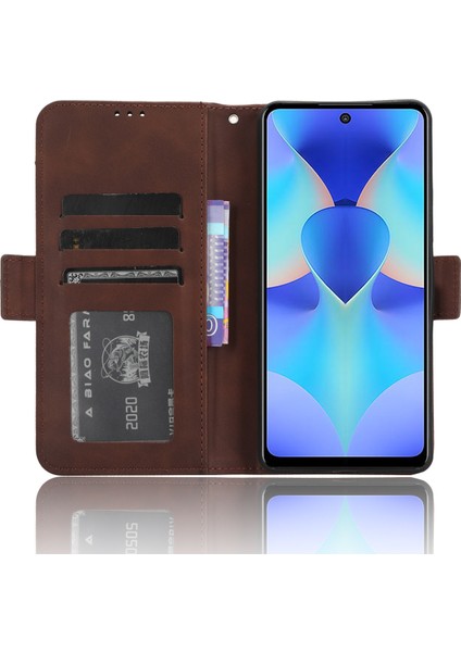 Tecno Spark 10 Pro Deri Kapak Çevirin Çoklu Kart Yuvaları Telefon Kılıfı (Yurt Dışından)