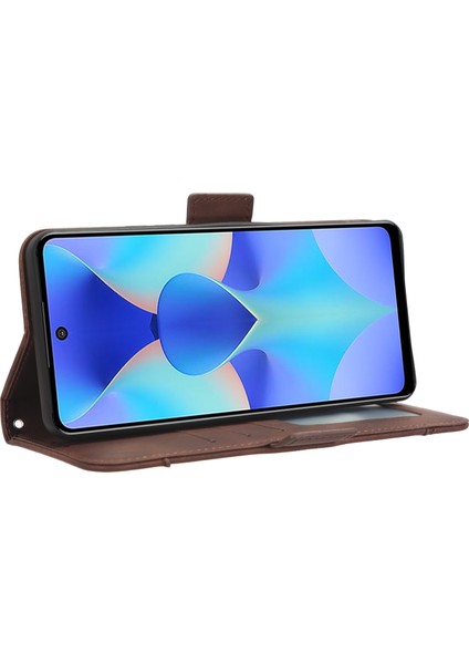 Tecno Spark 10 Pro Deri Kapak Çevirin Çoklu Kart Yuvaları Telefon Kılıfı (Yurt Dışından)