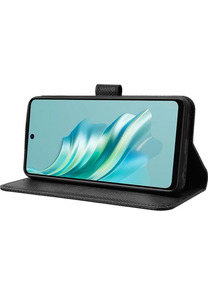 Tecno Spark 20 Deri Cüzdan Standı Telefon Koruyucu (Yurt Dışından)