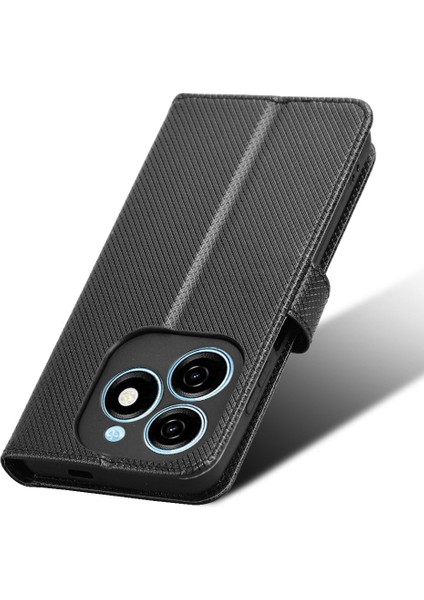 Tecno Spark 20 Deri Cüzdan Standı Telefon Koruyucu (Yurt Dışından)