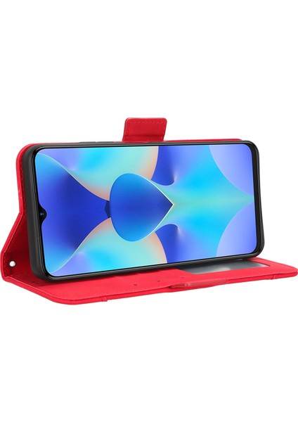Tecno Spark 10 4g Flip Deri Telefon Kılıfı Çoklu Kart Yuvaları Cüzdan Kapağı (Yurt Dışından)