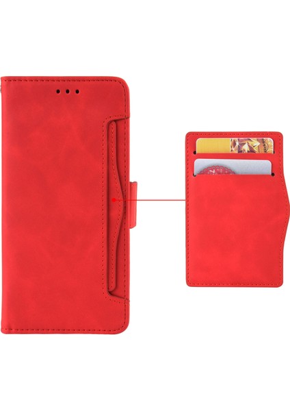 Tecno Spark 10 4g Flip Deri Telefon Kılıfı Çoklu Kart Yuvaları Cüzdan Kapağı (Yurt Dışından)