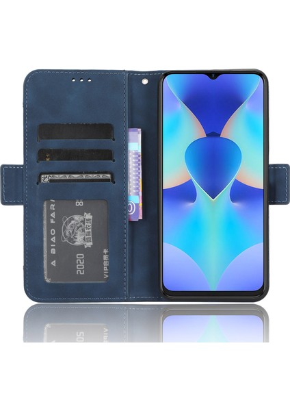 Tecno Spark 10 4g Flip Deri Telefon Kılıfı Çoklu Kart Yuvaları Cüzdan Kapağı (Yurt Dışından)