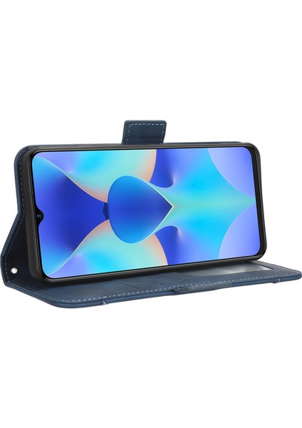 Tecno Spark 10 4g Flip Deri Telefon Kılıfı Çoklu Kart Yuvaları Cüzdan Kapağı (Yurt Dışından)