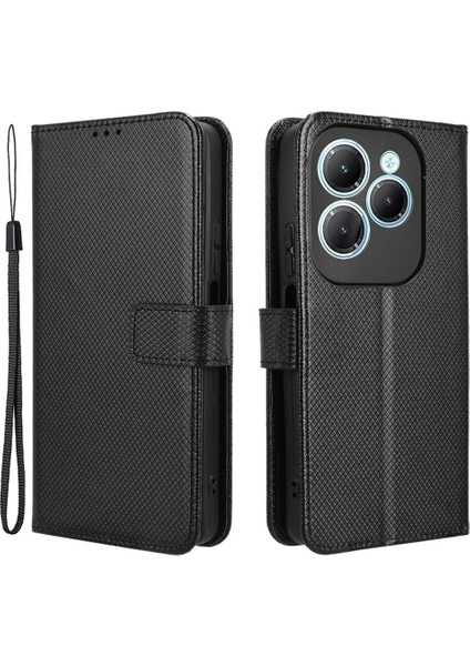 Infinix Hot 40 / Hot 40 Pro Deri Kılıf Telefon Cüzdanı (Yurt Dışından)