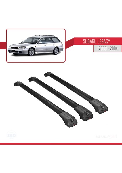 Subaru Legacy 2000-2004 Arası ile Uyumlu Ace-1 Ara Atkı Tavan Barı Siyah 3 Adet Bar modelleri