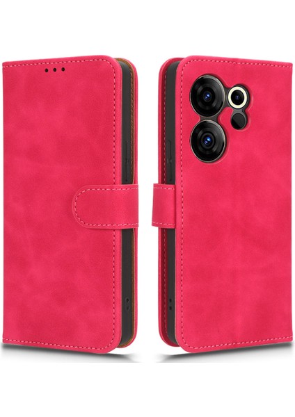 Tecno Camon 20 4g Deri Kılıf Cüzdan Cilt Dokunmatik Telefon Kapağı (Yurt Dışından)
