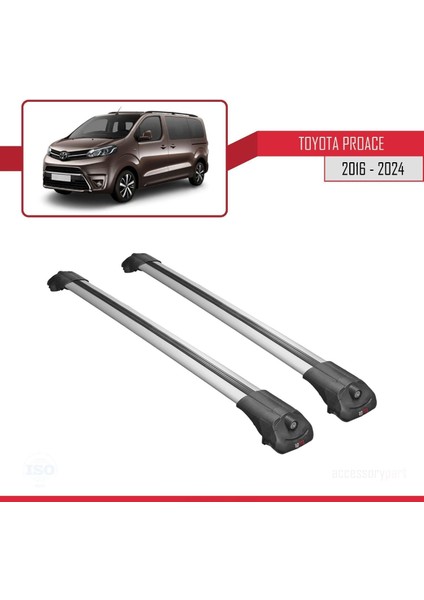 Toyota Proace 2016 ve Sonrası ile Uyumlu Ace-1 Ara Atkı Tavan Barı Gri modelleri