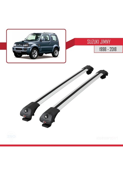 Suzuki Jimny 1998-2018 Arası ile Uyumlu Ace-1 Ara Atkı Tavan Barı Gri modelleri