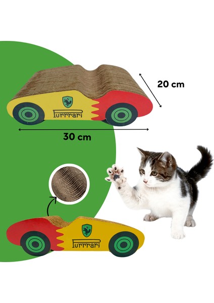Purrari Kedi Tırmalama Kartonu 30 Cm Kediler Için Tırmalama Tahtası Kedi Tırnak Bakımı modelleri