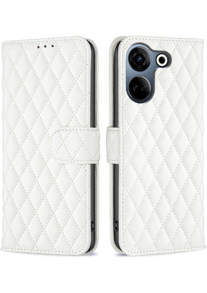 Tecno Camon 20 4g / 20 Pro 4g Pu Deri Düşmeyi Önleyici Telefon Kapağı (Yurt Dışından)