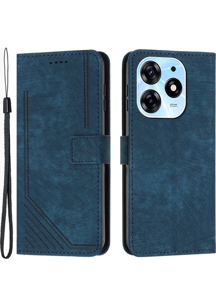 Tecno Spark 10 Pro Cilt Dokunuşlu Cüzdan Telefon Pu Deri Kapak (Yurt Dışından)