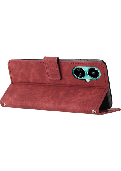 Tecno Camon 19 4g / 19 Pro 4g / 5g Standı Cilt Dokunuşlu Hatlar Cüzdan Kılıfı (Yurt Dışından)