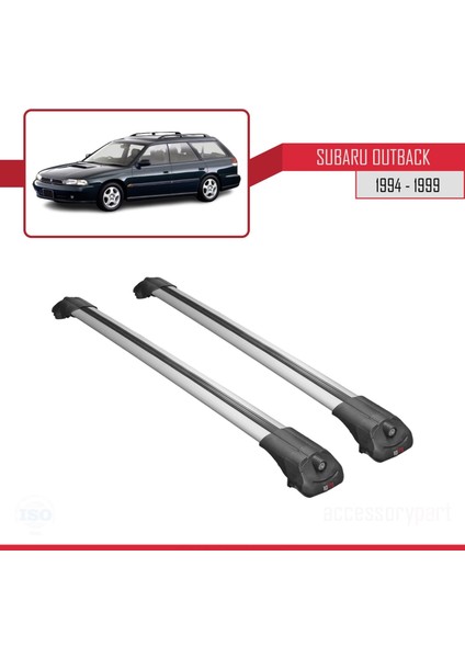Subaru Outback 1994-1999 Arası ile Uyumlu Ace-1 Ara Atkı Tavan Barı Gri modelleri