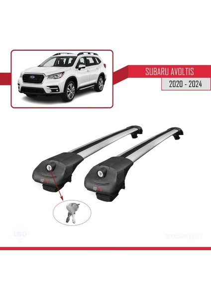 Subaru Evoltis 2020 ve Sonrası ile Uyumlu Ace-1 Ara Atkı Tavan Barı Gri fırsatları