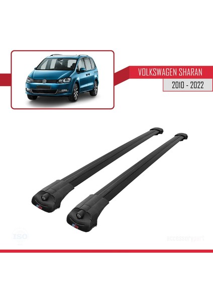 Volkswagen Sharan 2010-2022 Arası ile Uyumlu Ace-1 Ara Atkı Tavan Barı Siyah