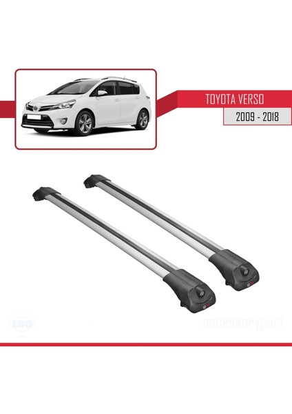 Toyota Verso 2009-2018 Arası ile Uyumlu Ace-1 Ara Atkı Tavan Barı Gri modelleri