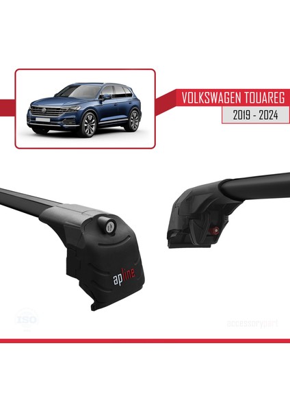 Volkswagen Touareg (Cr) 2019 ve Sonrası ile Uyumlu Ace-2 Ara Atkı Tavan Barı Siyah modelleri