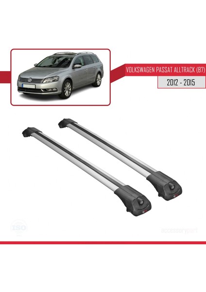 Volkswagen Passat Alltrack (B7) 2012-2015 Arası ile Uyumlu Ace-1 Ara Atkı Tavan Barı Gri modelleri