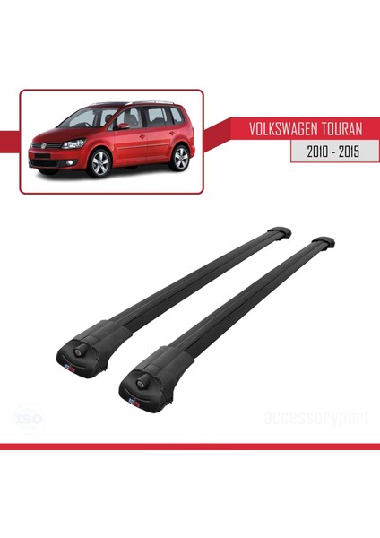 Volkswagen Touran 2010-2015 Arası ile Uyumlu Ace-1 Ara Atkı Tavan Barı Siyah modelleri