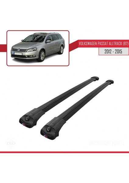 Volkswagen Passat Alltrack (B7) 2012-2015 Arası ile Uyumlu Ace-1 Ara Atkı Tavan Barı Siyah modelleri