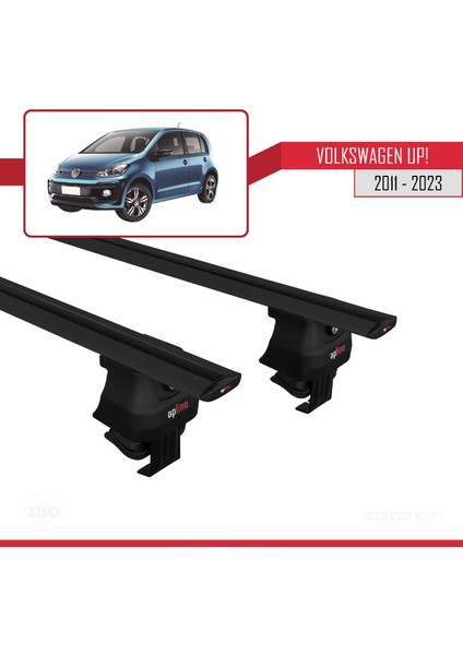 Volkswagen Up! 2011-2023 Arası ile Uyumlu Ace-4 Ara Atkı Tavan Barı Siyah