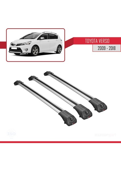 Toyota Verso 2009-2018 Arası ile Uyumlu Ace-1 Ara Atkı Tavan Barı Gri 3 Adet Bar modelleri