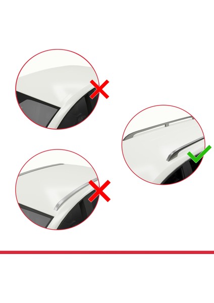 Toyota Yaris Verso (XP20) 2000-2005 Arası ile Uyumlu Fly Model Ara Atkı Tavan Barı Gri 3 Adet Bar