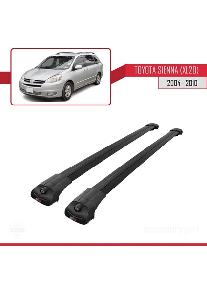 Toyota Sienna (XL20) 2004-2010 Arası ile Uyumlu Ace-1 Ara Atkı Tavan Barı Siyah