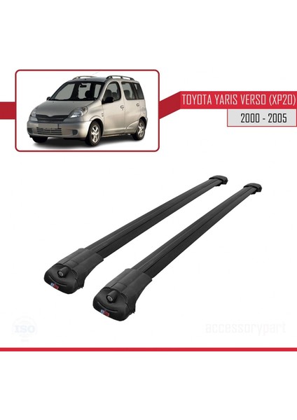 Toyota Yaris Verso (XP20) 2000-2005 Arası ile Uyumlu Ace-1 Ara Atkı Tavan Barı Siyah modelleri