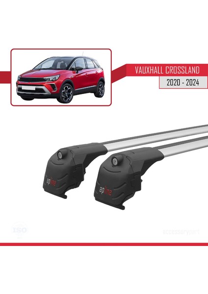 Vauxhall Crossland 2020 ve Sonrası ile Uyumlu Ace-2 Ara Atkı Tavan Barı Gri fırsatları