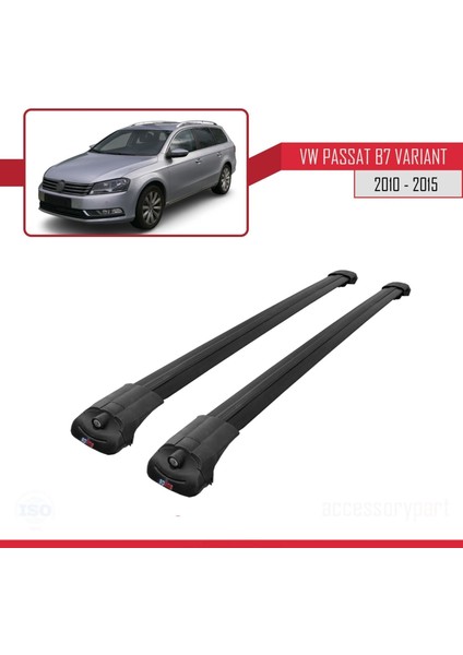 Volkswagen Passat (B7) Varıant 2010-2015 Arası ile Uyumlu Ace-1 Ara Atkı Tavan Barı Siyah