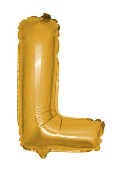 L Harf Altın Folyo Balon 40 Inc 100 cm