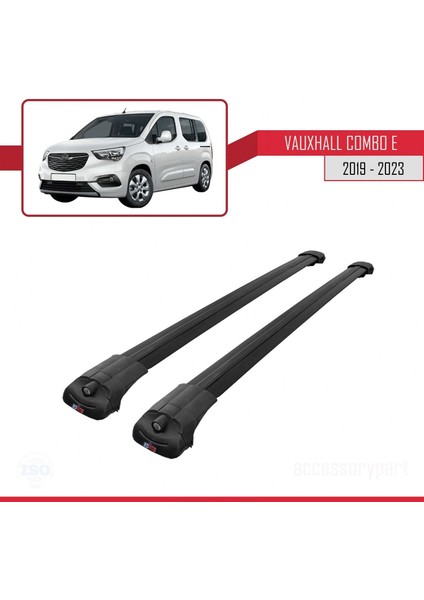 Vauxhall Combo E 2019-2023 Arası ile Uyumlu Ace-1 Ara Atkı Tavan Barı Siyah modelleri