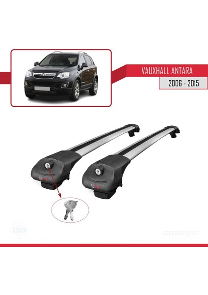 Vauxhall Antara 2006-2015 Arası ile Uyumlu Ace-1 Ara Atkı Tavan Barı Gri fırsatları