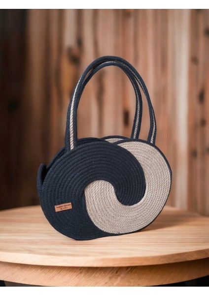 Hasır Çanta Günlük Omuz Çantası El Emeği Handmade Tasarım Tarz Yaz MODA-YÜK.25CMXEN.35CM