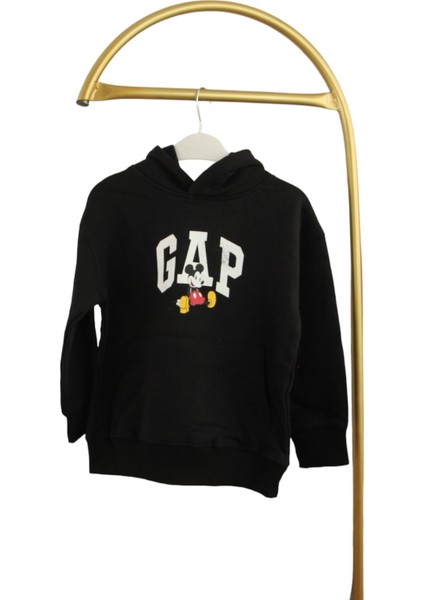 Kapüşonlu Yazılı Sweatshirt