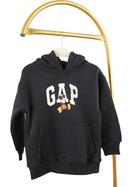 Kapüşonlu Yazılı Sweatshirt
