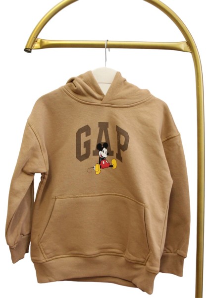 Kapüşonlu Yazılı Sweatshirt
