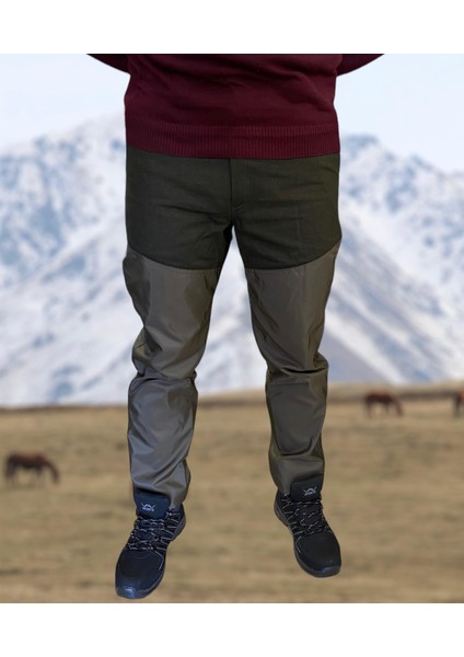 Haki Yeşil Canvas Çulluk Pantolon